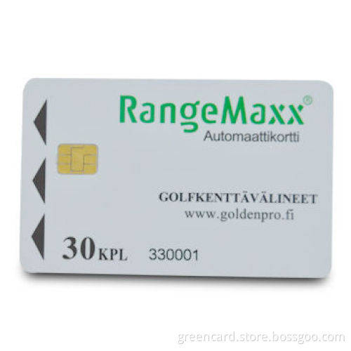 PVC Contact Smart Card, Measures 85.5 x 54 x 0.82mm, with ISO 7816 Protocol and Glossy/Matte Surface